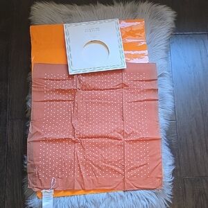 New With Envelope Packaging. Sezane Gaston Scarf In Brown And White Polka Dot